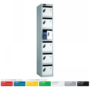 Premium Post Locker 6 Compartment